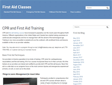 Tablet Screenshot of classesfirstaid.ca